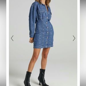 LEVI'S - BRAELYN UTILITY DENIM DRESS Size S NWT